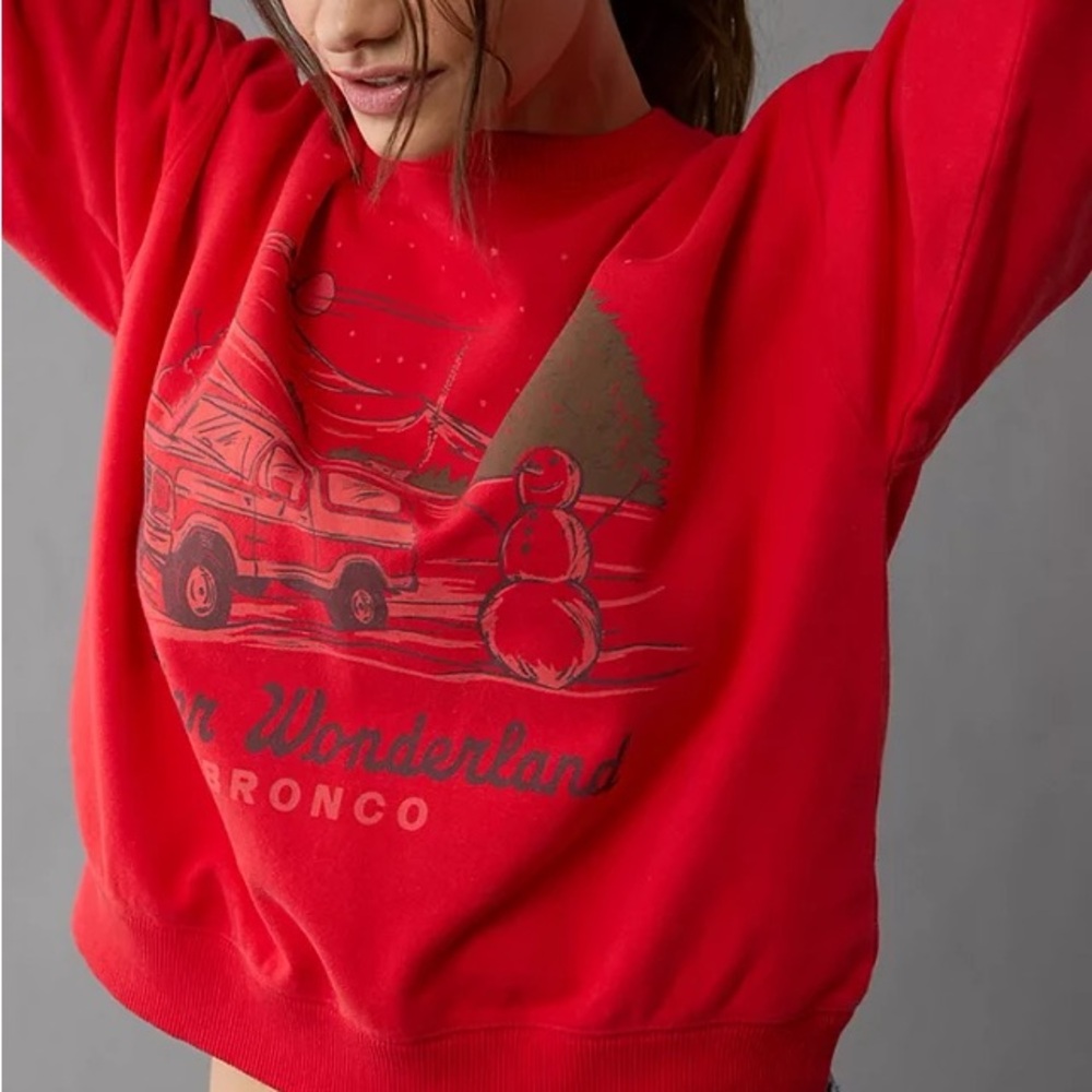 American Eagle Winter Bronco Crewneck